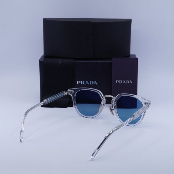 Final Price! Prada PR17YS 2AZ04D Crystal/Green Polarized Sunglasses - Picture 10 of 10